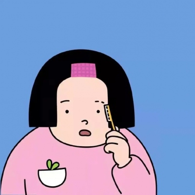 抖音爆火的卡通情侣头像 一男一女共6张