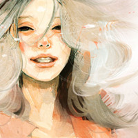 45张超美手绘女生QQ头像 清新治愈感拉满