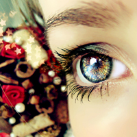 36张氛围感拉满！带眼部细节的丧系女生QQ头像合集