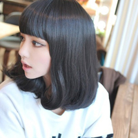 48张齐刘海女生QQ头像，美成初恋感满满