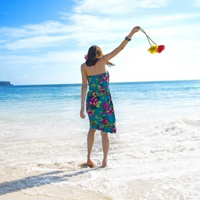 48张氛围感海边女生QQ头像合集 意境感拉满