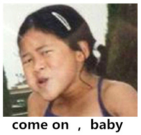 无节操小女孩搞怪表情包合集