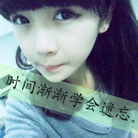 48张带伤心文字的女生QQ头像，配文“我只是路过你的心”