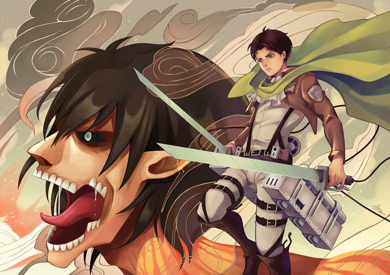 《进击的巨人》利威尔&艾伦&阿尔敏高清壁纸合集