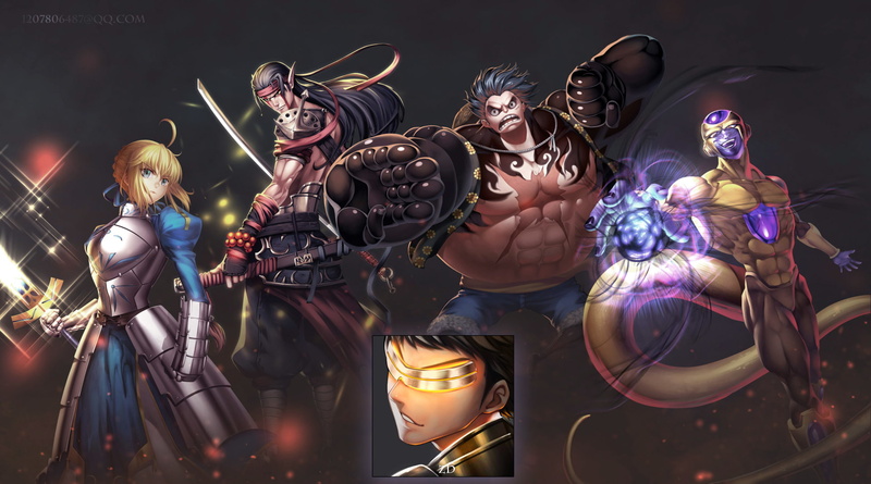 跨次元动漫壁纸合集：龙珠、Fate、海贼王角色集结