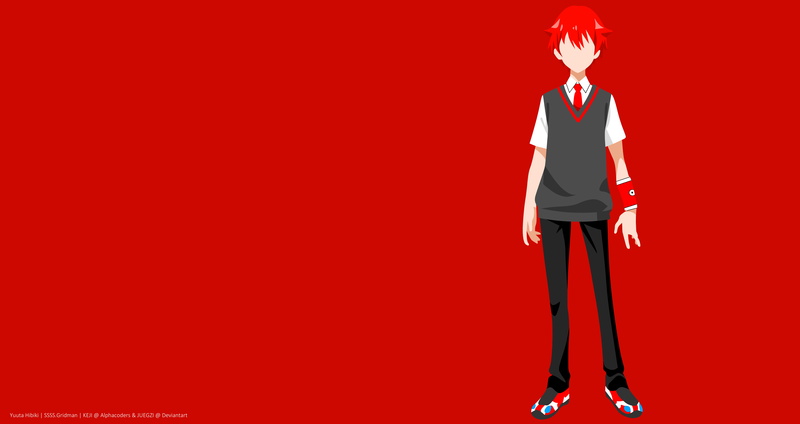 SSSS.GRIDMAN 男主同款橙发校服壁纸 8K高清