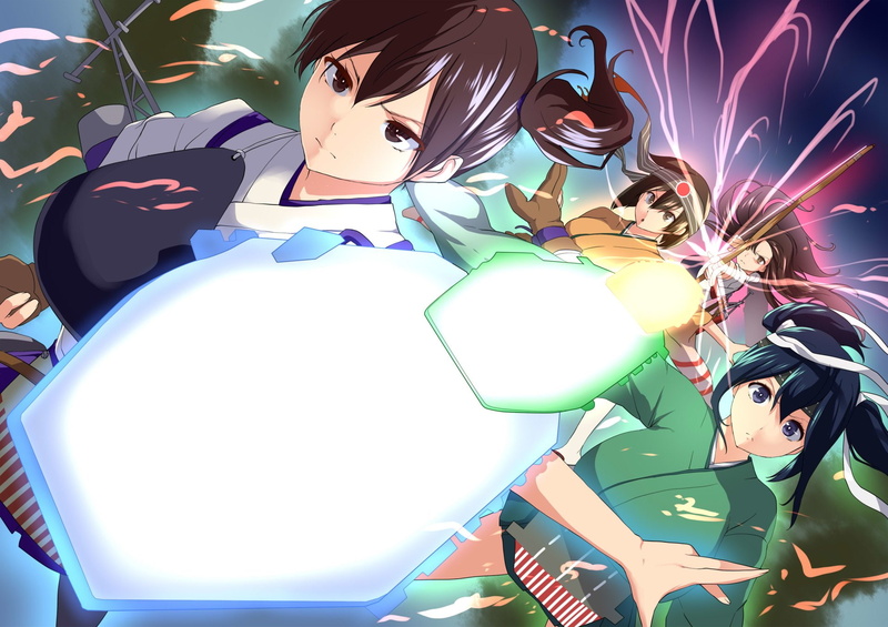 舰队Collection舰娘高清壁纸 赤城,加贺,飞龙,苍龙,舰队Collection,1080P