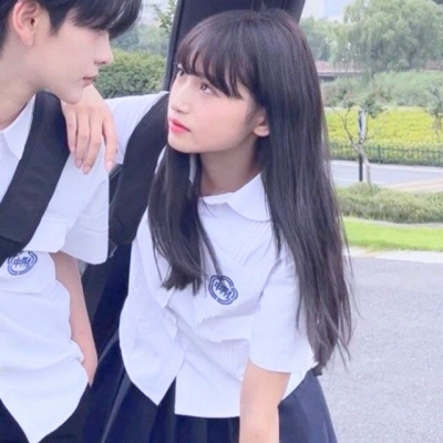 超甜JK风一左一右情侣头像 12张合集