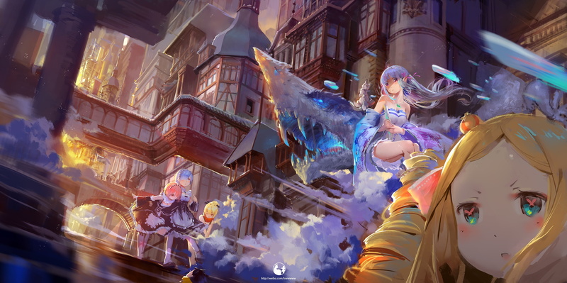 《Re:从零开始的异世界生活》同人街景壁纸合集