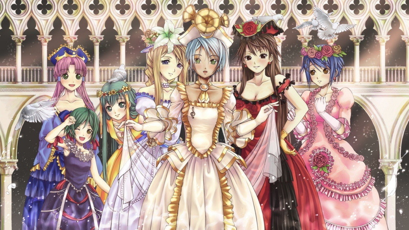 一大波养眼二次元女生壁纸合集！金发棕发都有 还有圣诞帽造型