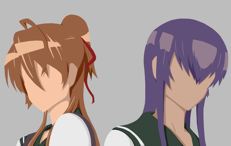 学园默示录 毒岛冴子 宫本丽 2K动漫高清壁纸