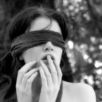 丝带蒙眼女生头像合集 48张唯美氛围感头像