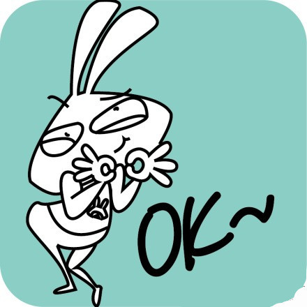 超萌方耳兔子表情包合集