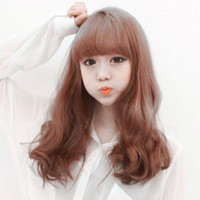 48张简约好看的QQ女生卷发头像合集