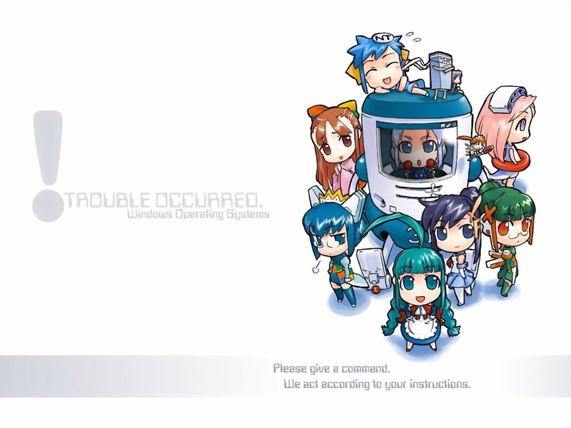 OS娘动漫720P高清壁纸