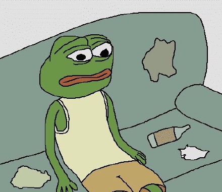 火出圈的sad frog绿青蛙搞笑表情包合集
