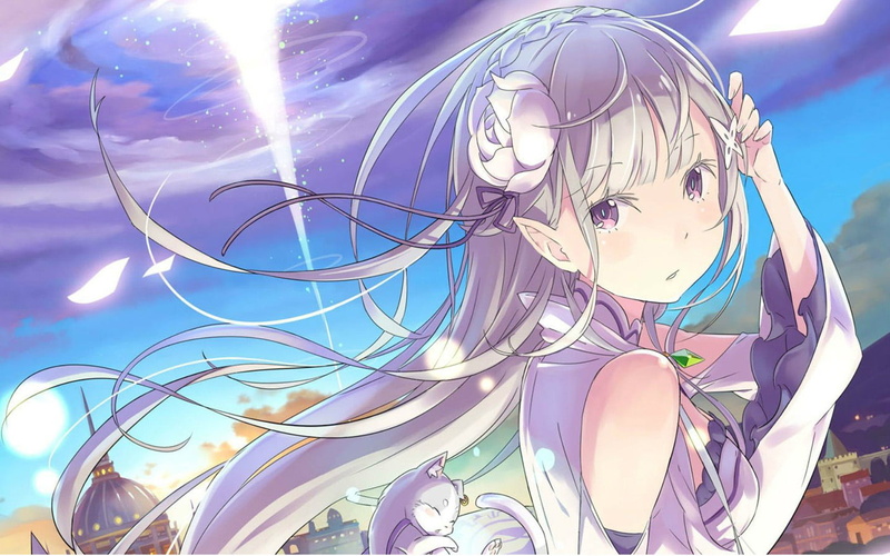 《Re:从零开始的异世界生活》粉蓝瞳二次元少女同人壁纸