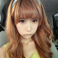 48张卷发时尚女生QQ头像 真实好看的美女头像合集