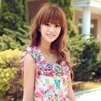 47张清新感拉满的碎花裙女生QQ头像