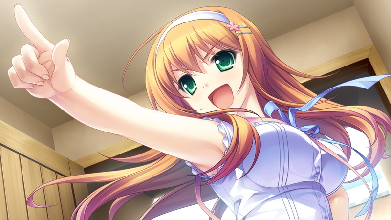 银发绿眼少女的室内科技风壁纸