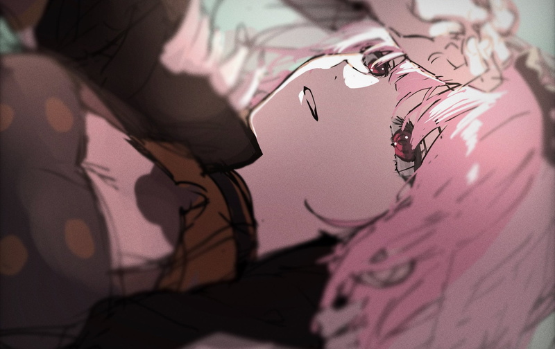 Hololive森美声高清壁纸合集 粉发红眼动漫少女闭眼氛围感拉满