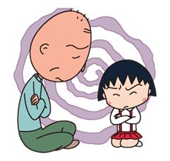 樱桃小丸子和爷爷的表情包来啦