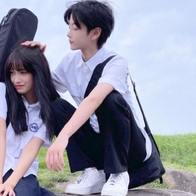 超甜JK风一左一右情侣头像 12张合集