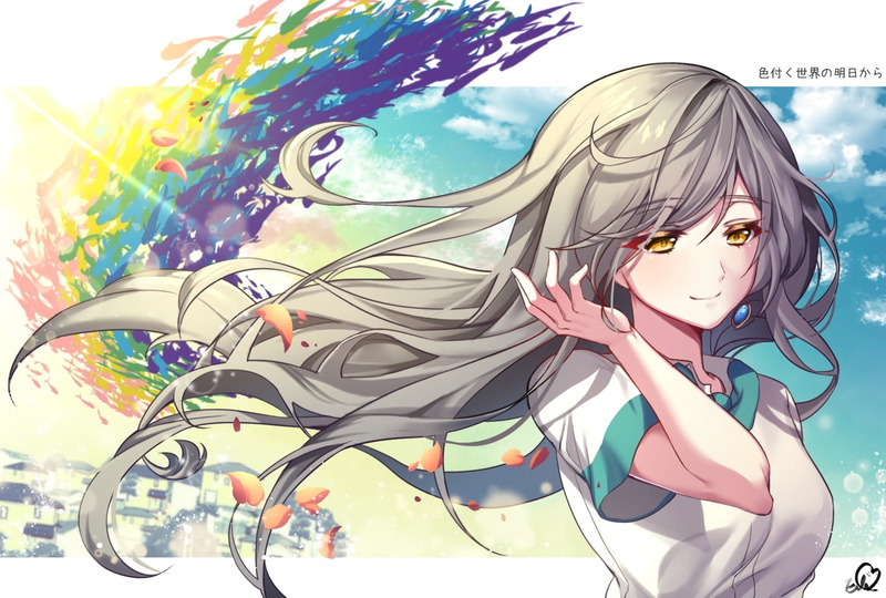 《色彩世界的少女》 1080P高清壁纸 来自《来自多彩世界的明天》