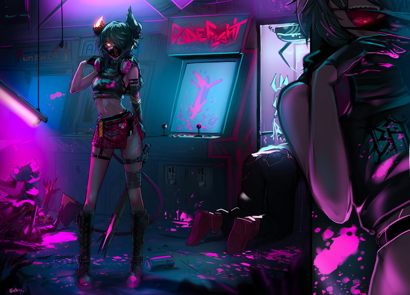 动漫少女大战丧尸壁纸合集