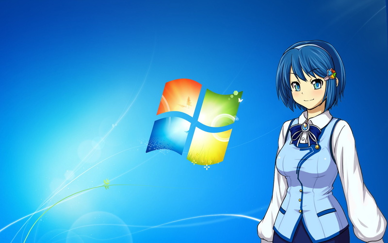 Windows7萌娘娜米超萌壁纸 1080P高清
