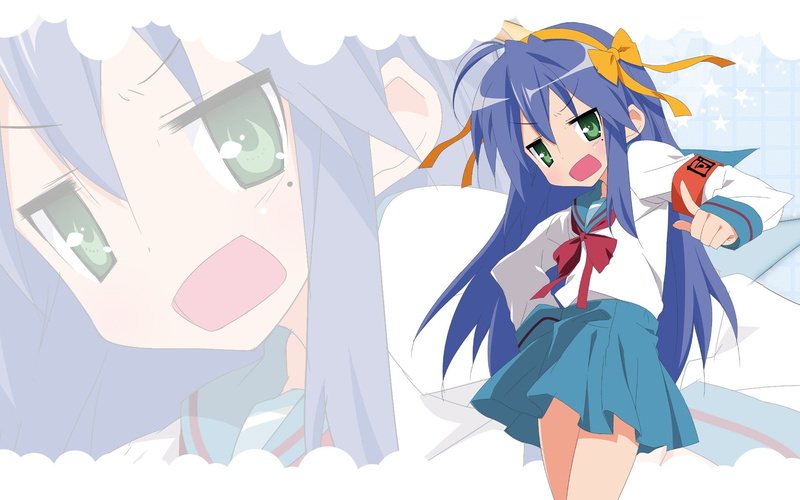 动漫少女创意壁纸合集 蓝调多彩艺术
