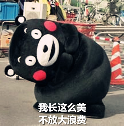 熊本熊搞笑脸大表情包来啦！劳资就是脸大怎么了？