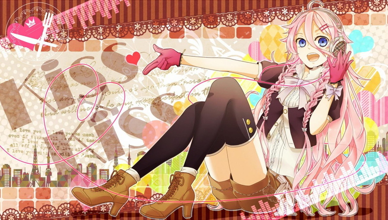 绝美Vocaloid粉发少女壁纸