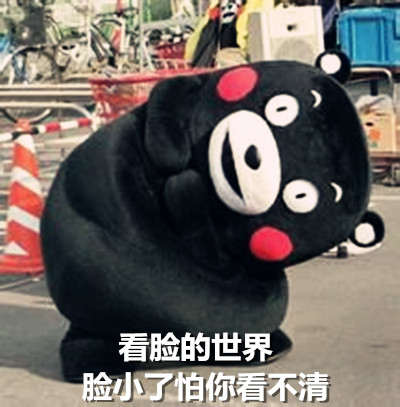 熊本熊搞笑脸大表情包来啦！劳资就是脸大怎么了？