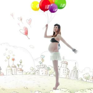 孕妇头像合集！19张高清唯美大肚子微信头像照