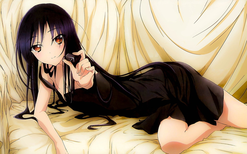 绝美黑发动漫少女1080P壁纸合集