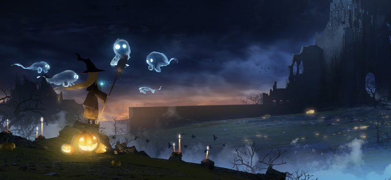 这份万圣节氛围感拉满的动漫壁纸合集