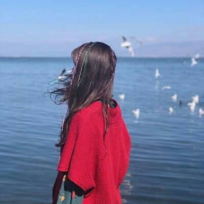 11张高清海边意境女生背影头像 氛围感拉满