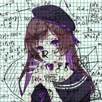 女生带数字公式的动漫头像合集 14张高清好看的女生动漫头像