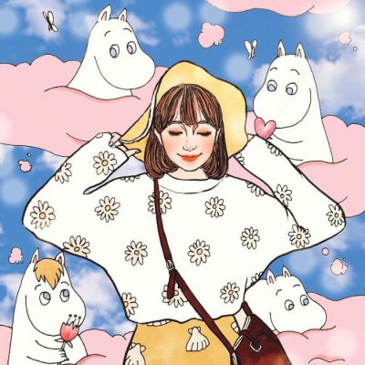 21张高清时尚手绘女生微信头像 适配微信使用的精致手绘头像合集