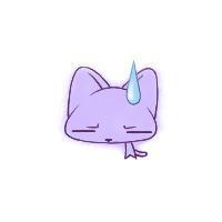 软萌紫色小团子表情包来啦