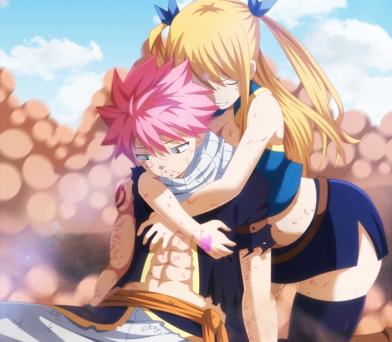 妖精的尾巴同人壁纸合集 露西纳兹等角色同框拥抱