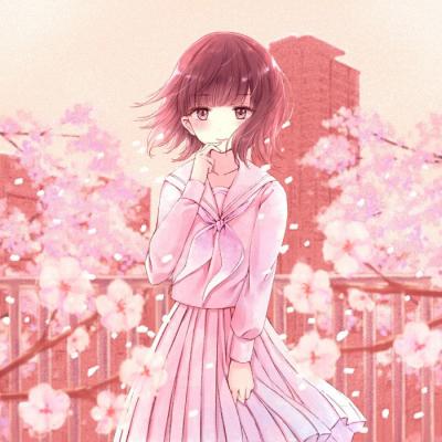 20张高清清新感动漫女生头像合集