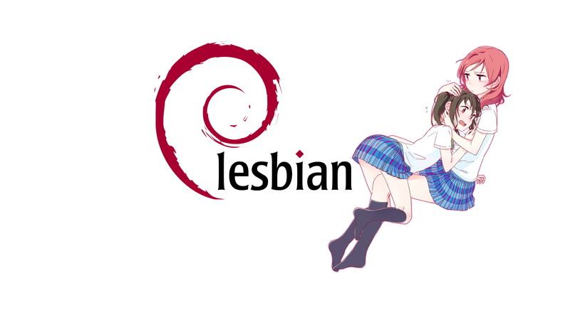 1080P高清Linux Debian动漫同人壁纸 百合向