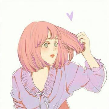 粉色系动漫清纯少女头像来啦！一共12张高清款