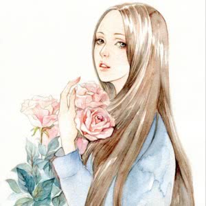 19张清新治愈的漫画女生头像 氛围感拉满