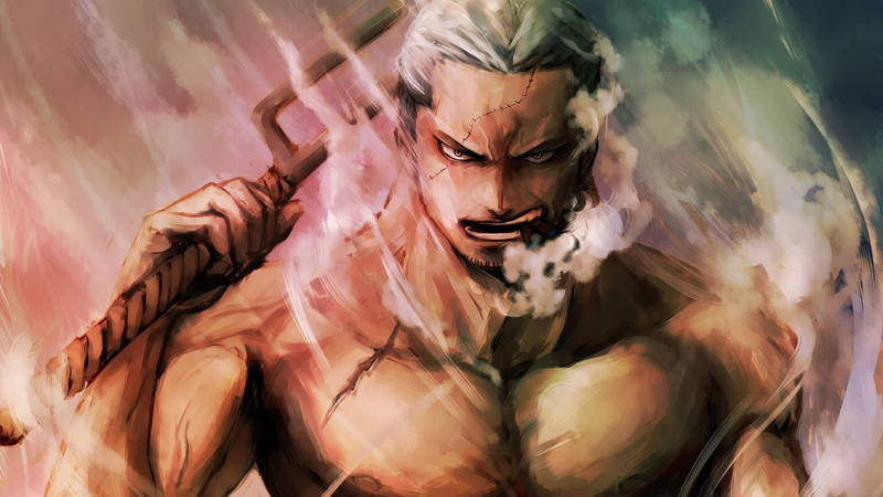 烟鬼来了！海贼王抽烟男人高清壁纸合集