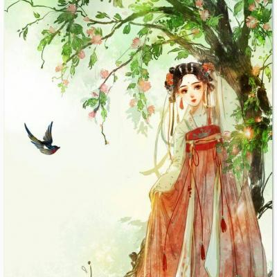 19张高清唯美古风女生动漫头像，氛围感拉满
