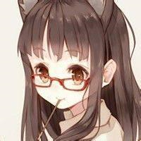 戴眼镜的可爱卡通女生头像合集 39款漫画风女头分享