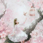 28张梦幻樱花动漫女生头像 高清好看直接用